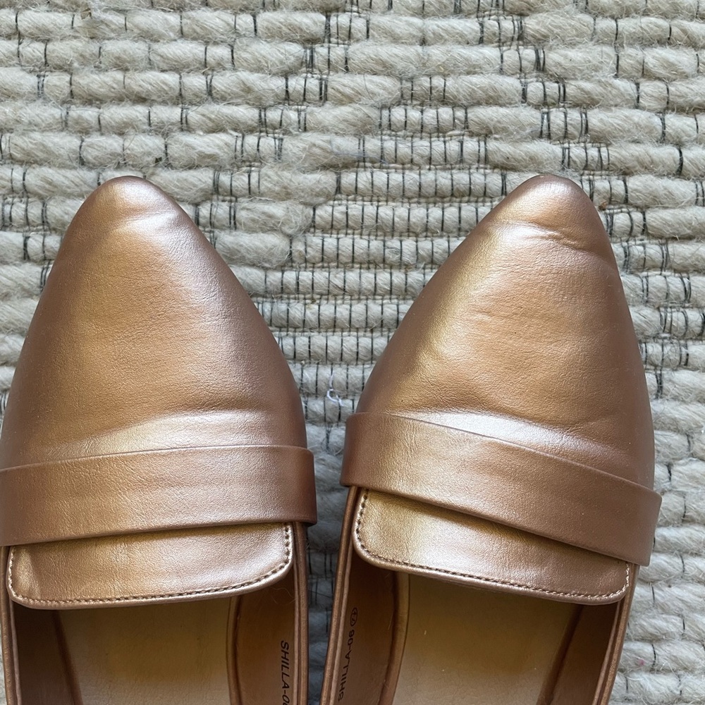 Rose gold loafer flats - Picture 6 of 7